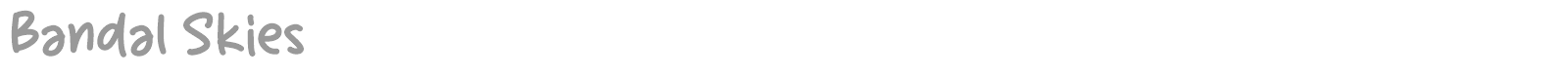 Bandal Skies font preview